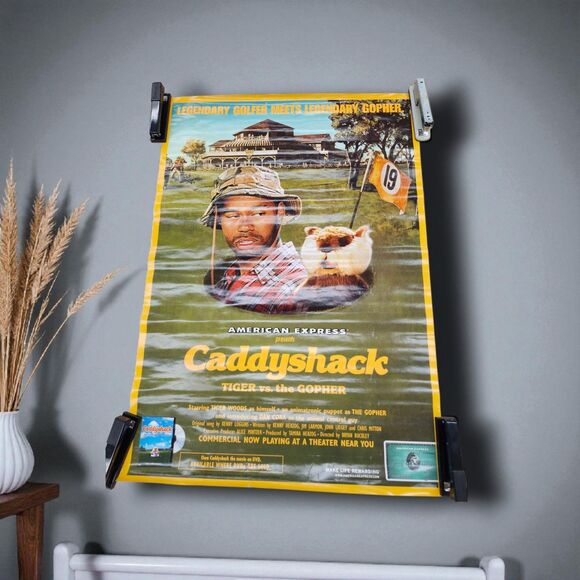 2004 Caddyshack American Express Poster Tiger Woods 27x38 Vintage Style Golf - Picture 1 of 14
